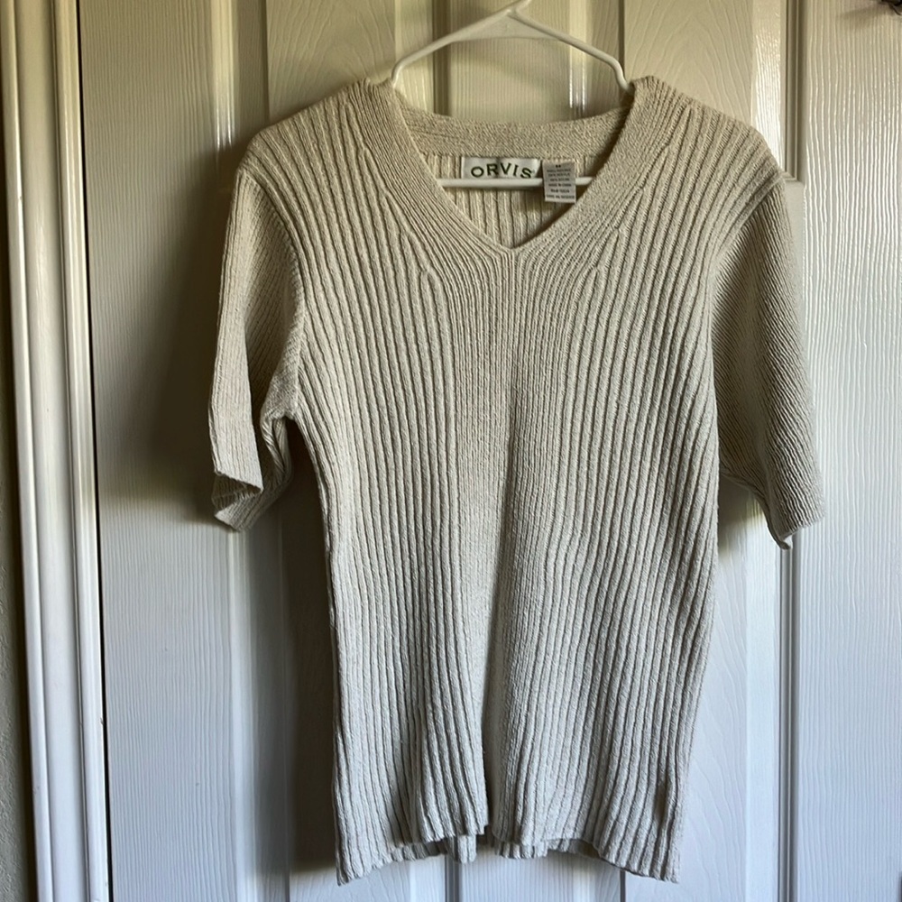 Orvis silk tee shirt M